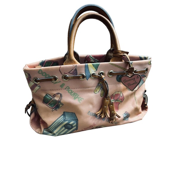 Dooney and Bourke MIAMI Beach Design Coated Canvas Handbag RETIRED - Picture 9 of 11